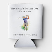 Rafraîchisseur Pour Canette Crayon personnalisé | Bachelor Golf Week-end (Devant)