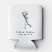 Rafraîchisseur Pour Canette Crayon personnalisé | Golf Bachelor Party (Dos)