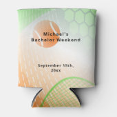 Rafraîchisseur Pour Canette Crayon personnalisé | Tennis Bachelor Week-end (Devant)