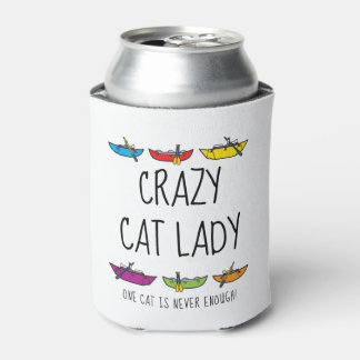 Rafraîchisseur Pour Canette Crazy Cat Lady Fun Cataft