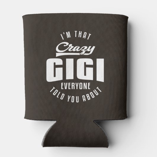 Rafraîchisseur Pour Canette Crazy Gigi (Dos)