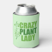 Rafraîchisseur Pour Canette Crazy Plante Lady Cute Green Botaniste (Can devant)
