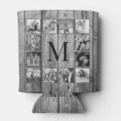 Rafraîchisseur Pour Canette Create Your Custom Photo Collage Rustic Farmhouse (Dos)