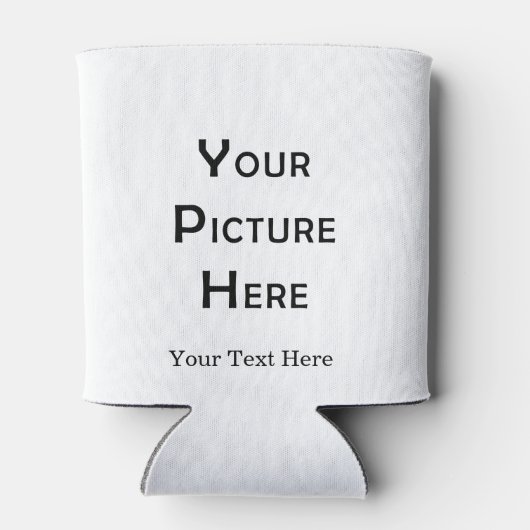 Rafraîchisseur Pour Canette Créez votre propre conception photo Modèle vierge (Dos)