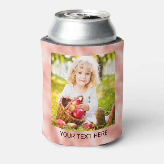 Rafraîchisseur Pour Canette Créez votre propre photo Rose Gold 2 (Can Dos)