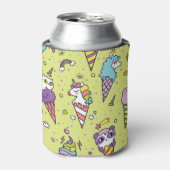 Rafraîchisseur Pour Canette Crème glacée Pop Cute : Motif animal (Can devant)