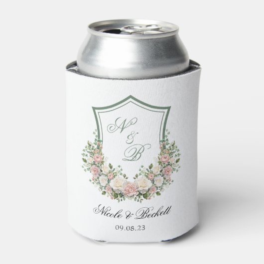 Rafraîchisseur Pour Canette Crête florale rose (Can devant)