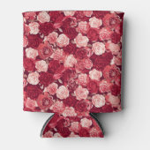 Rafraîchisseur Pour Canette Crimson & Blush Seamless Rose Pattern (Devant)