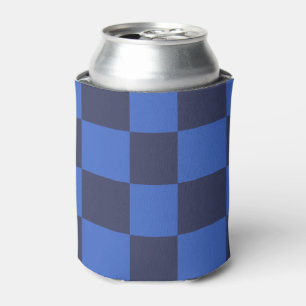 Rafraîchisseur Pour Canette Croate Géométrique Bleu Gras Checkers Peut Rafraîc