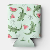 Rafraîchisseur Pour Canette Crocodile Watermelon, Motif Vintage Abstrait. (Dos)