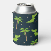Rafraîchisseur Pour Canette Crocodiles de dessin : Alligator Palms Motif. (Can Dos)