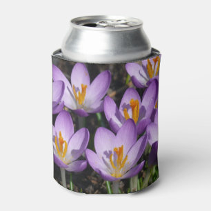 Rafraîchisseur Pour Canette Crocus violets ensoleillés