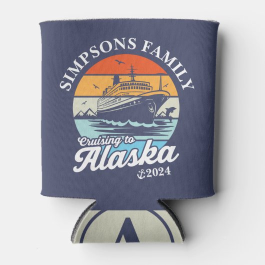 Rafraîchisseur Pour Canette Croisière vers Alaska Custom Family Matching Group (Devant)