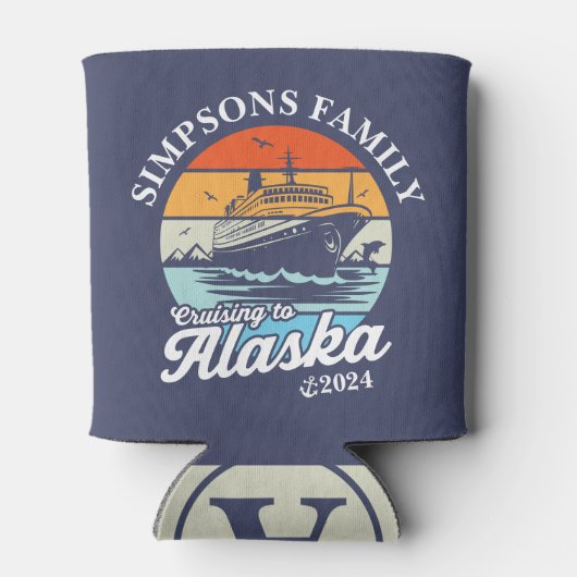 Rafraîchisseur Pour Canette Croisière vers Alaska Custom Family Matching Group (Dos)