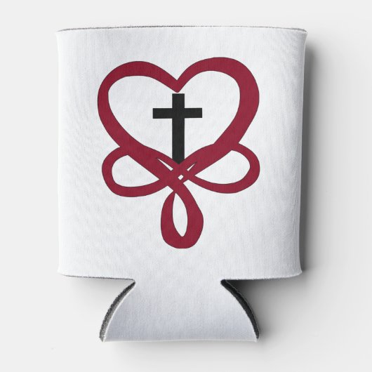 Rafraîchisseur Pour Canette Croix chrétienne de l'infini (Devant)
