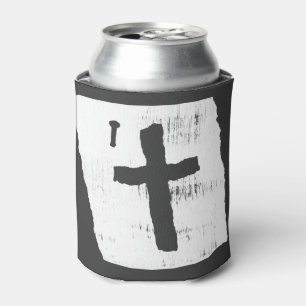 Rafraîchisseur Pour Canette Croix chrétienne Grungy