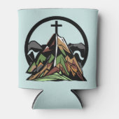 Rafraîchisseur Pour Canette Croix chrétienne vieille rude (Devant)