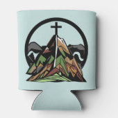 Rafraîchisseur Pour Canette Croix chrétienne vieille rude (Dos)