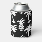 Rafraîchisseur Pour Canette Croquez palmiers, ananas, motif monochrome. (Can Dos)