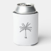 Rafraîchisseur Pour Canette Croquis de palmier noir (Can Dos)