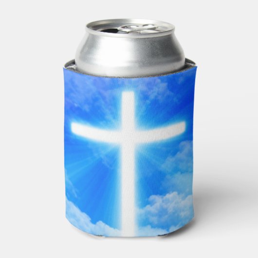 Rafraîchisseur Pour Canette Cross of Light Jesus Christ Customizable Christian (Can devant)