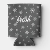 Rafraîchisseur Pour Canette crustacés de glace fraîche motif gris foncé (Devant)