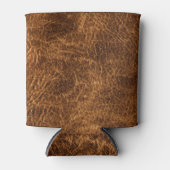 Rafraîchisseur Pour Canette Cuir Brown foncé riche (Devant)