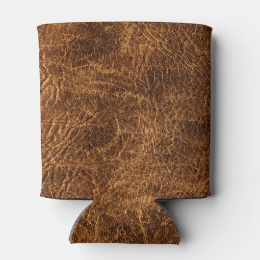 Rafraîchisseur Pour Canette Cuir Brown foncé riche (Dos)