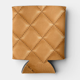 Rafraîchisseur Pour Canette Cuir brun de voiture de luxe, texture intérieure.