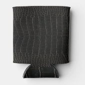 Rafraîchisseur Pour Canette Cuir de crocodile luxueux : texture textile. (Devant)