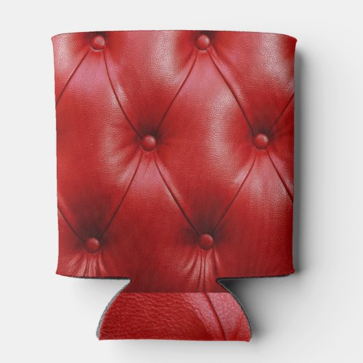 Rafraîchisseur Pour Canette Cuir rouge : Motif d'élévation. (Dos)