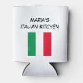 Rafraîchisseur Pour Canette Cuisine personnalisée Rouge Vert & Blanc Drapeau i (Devant)