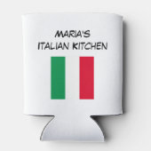 Rafraîchisseur Pour Canette Cuisine personnalisée Rouge Vert & Blanc Drapeau i (Dos)