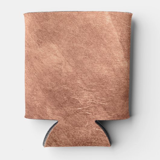 Rafraîchisseur Pour Canette Cuivre brossé, texture métallique. (Devant)