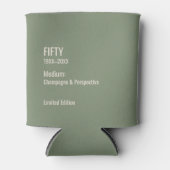 Rafraîchisseur Pour Canette Custom 50th Birthday Funny Museum Label Chic (Devant)