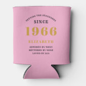 Rafraîchisseur Pour Canette Custom 60th Birthday Pink Gold With Photo (Devant)