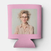 Rafraîchisseur Pour Canette Custom 60th Birthday Pink Gold With Photo (Dos)