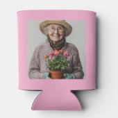 Rafraîchisseur Pour Canette Custom 80th Birthday Pink Gold With Photo (Dos)