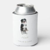 Rafraîchisseur Pour Canette Custom Australian Shepherd Wedding Napkins (Can devant)