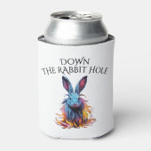 Rafraîchisseur Pour Canette Custom Down Rabbit Hole Blue Bunny (Can devant)
