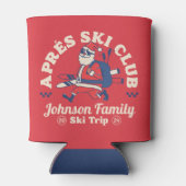 Rafraîchisseur Pour Canette Custom Family Friends Group Ski Trip Ice Skating (Dos)