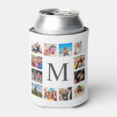 Rafraîchisseur Pour Canette Custom Family Photo Collage Personalized White (Can devant)