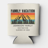 Rafraîchisseur Pour Canette Custom Family Vacation Mountains Randonnée Camping (Devant)