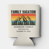 Rafraîchisseur Pour Canette Custom Family Vacation Mountains Randonnée Camping (Dos)