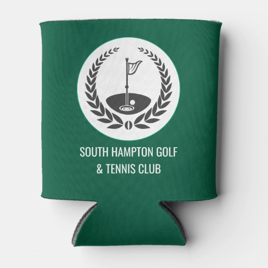 Rafraîchisseur Pour Canette Custom Golf Club Can Cooler avec un drapeau Award (Devant)