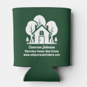 Rafraîchisseur Pour Canette Custom Green Forest House Real Estate Company (Dos)