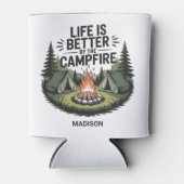 Rafraîchisseur Pour Canette Custom Name Camping (Devant)