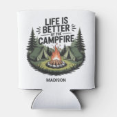Rafraîchisseur Pour Canette Custom Name Camping (Dos)