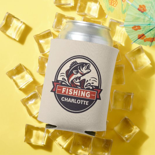 Rafraîchisseur Pour Canette Custom Name Fishing (Été in situ)
