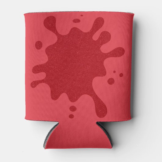 Rafraîchisseur Pour Canette Custom Red Splash Can Cooler (Devant)